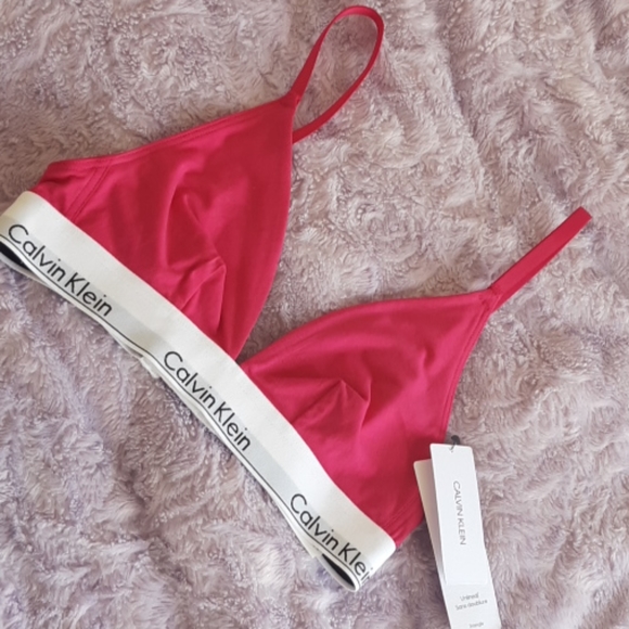 Calvin Klein Other - NWT Calvin Klein hot pink triangle bralette